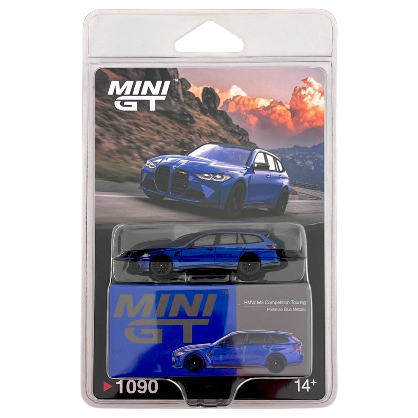 Mini GT - BMW M3 Competition Touring Portimao Blue Metallic - MGT01090-BL (LHD)