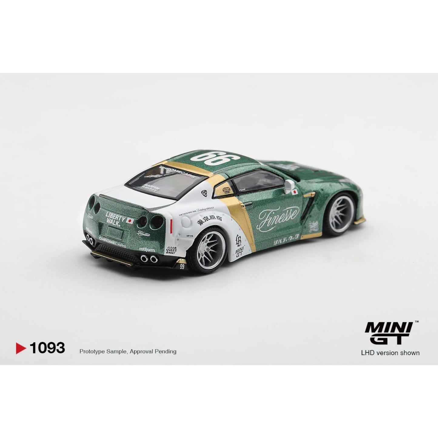 Mini GT - Pre-Order - Nissan GT-R (R35) LB★WORKS  Type 1, Custom Ducktail Auto Finesse - MGT01093 (LHD)