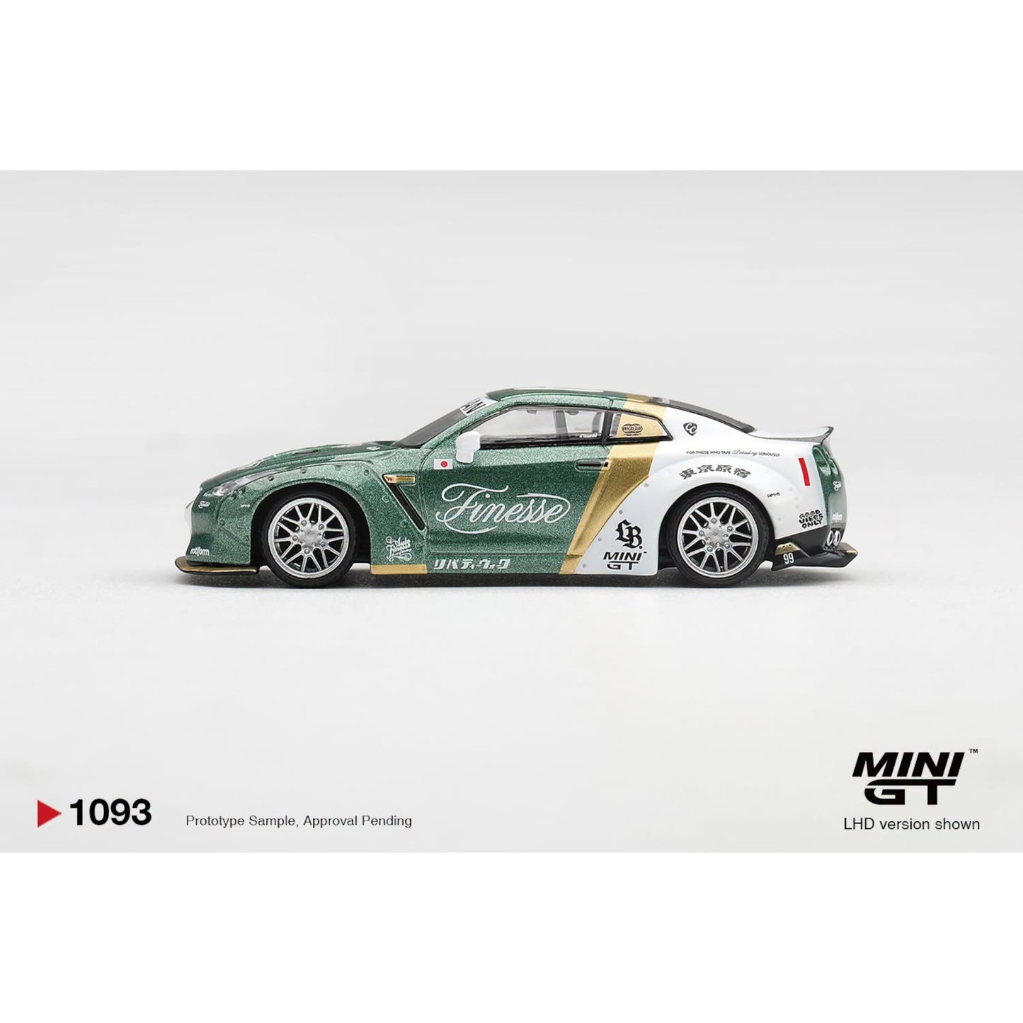 Mini GT - Pre-Order - Nissan GT-R (R35) LB★WORKS  Type 1, Custom Ducktail Auto Finesse - MGT01093 (LHD)
