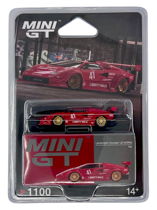 Mini GT - Lamborghini Countach LB-WORKS Red - MGT01100-BL Blister