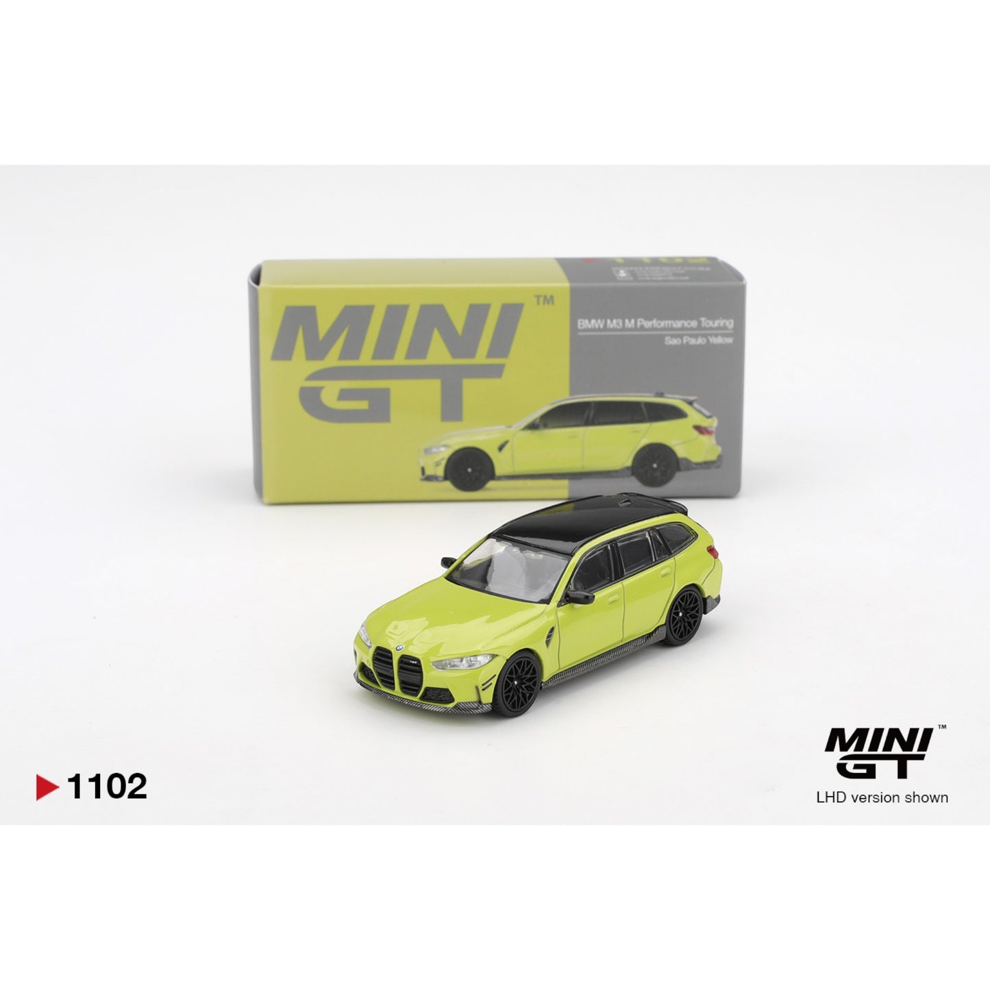 Mini GT - Pre-Order - BMW M3 M Performance Touring Sao Paulo Yellow - MGT01102 (LHD)