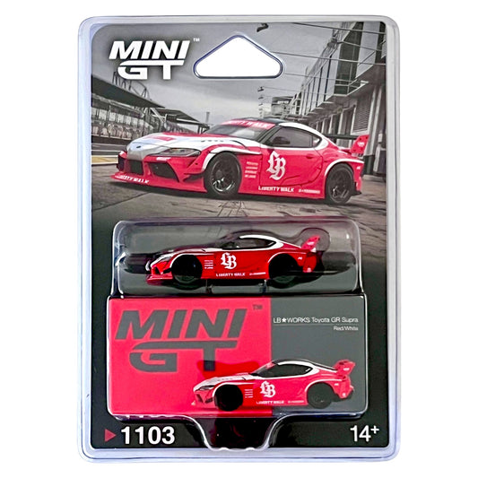 Mini GT - LB★WORKS Toyota GR Supra Red/White - MGT01103-BL (LHD)