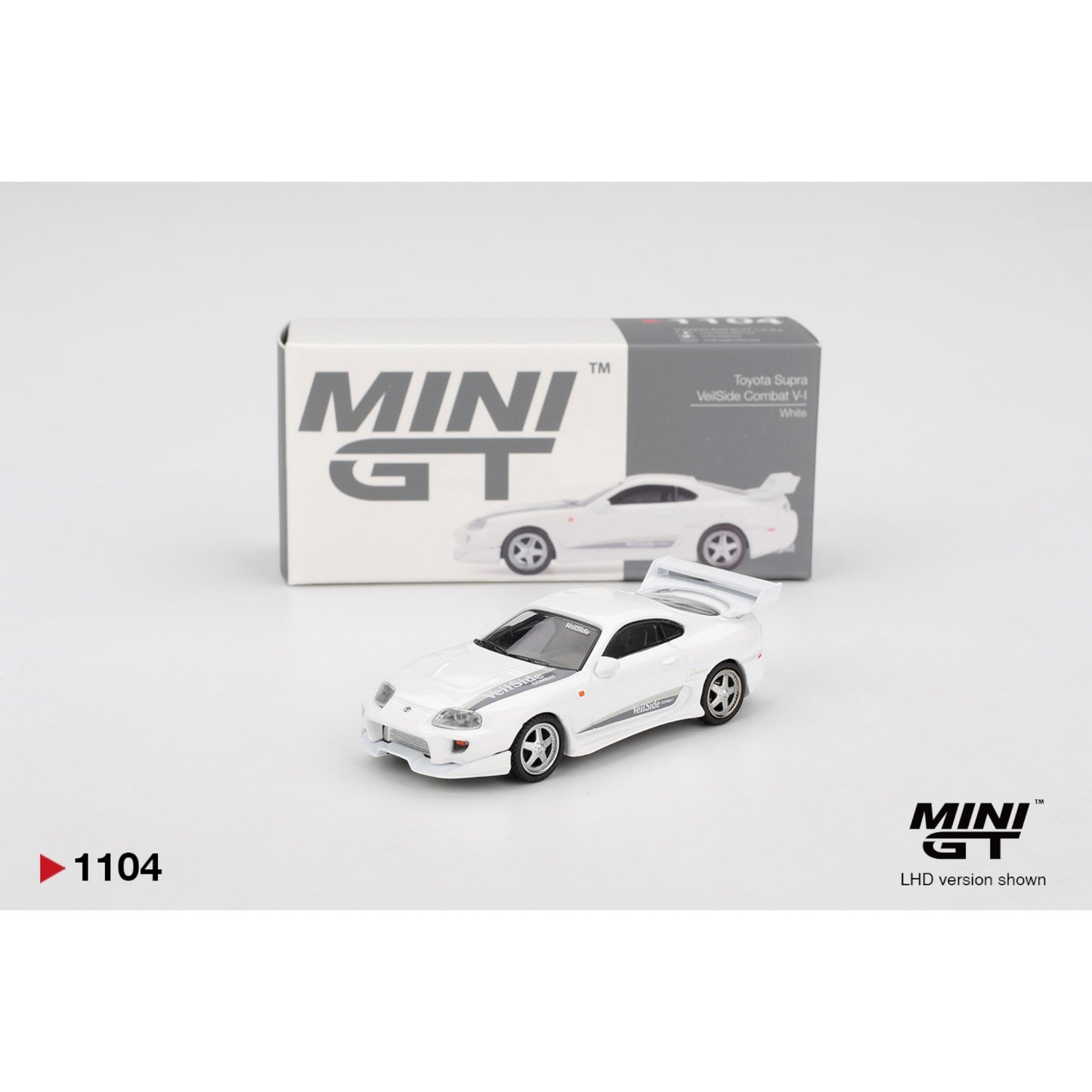 Mini GT - Pre-Order - Toyota Supra VeilSide Combat V-I White - MGT01104 (LHD)