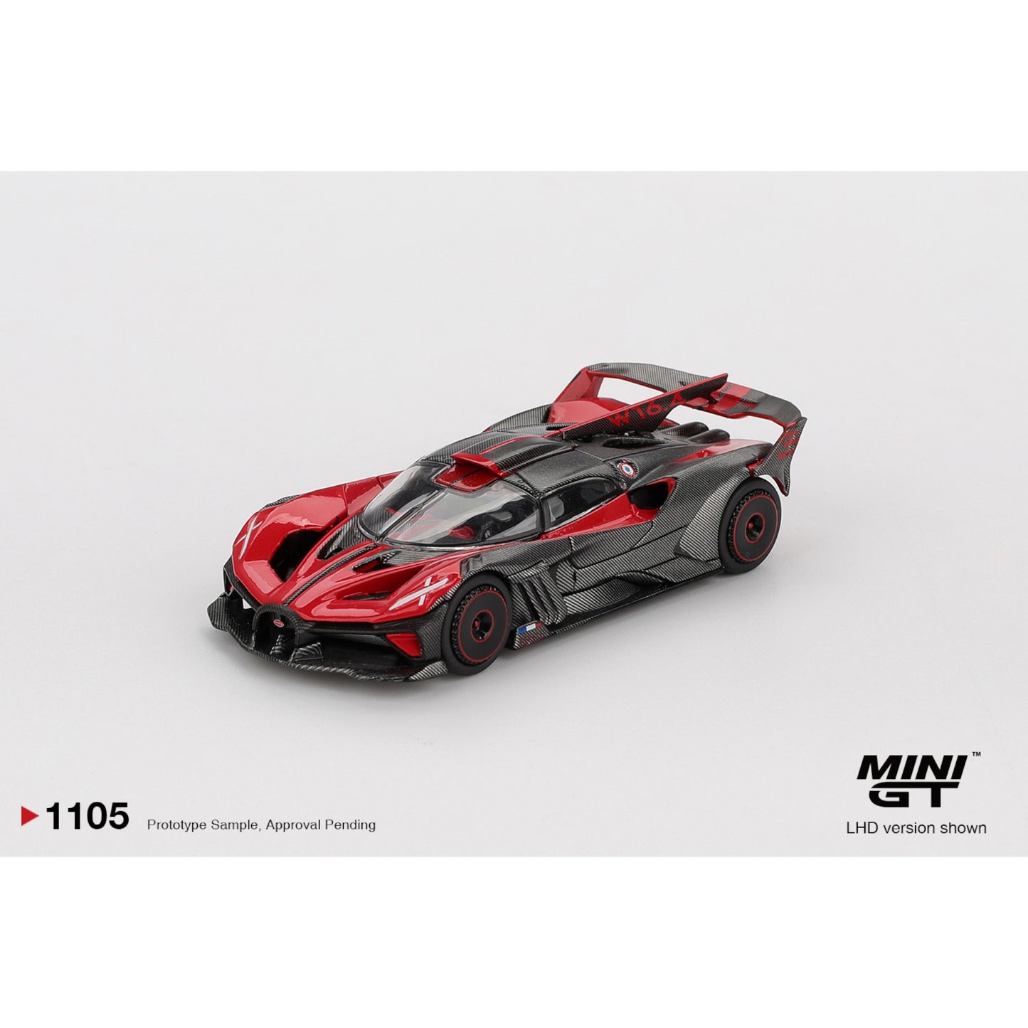 Mini GT - Pre-Order - Bugatti Bolide Red - MGT01105 (LHD)