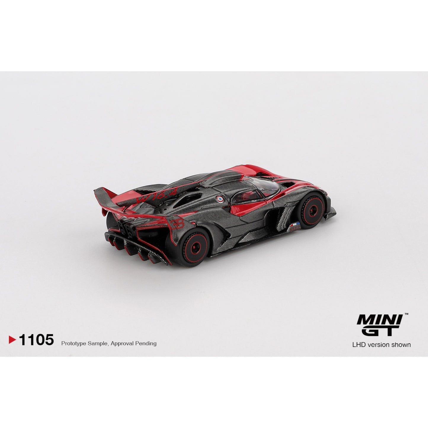 Mini GT - Pre-Order - Bugatti Bolide Red - MGT01105 (LHD)