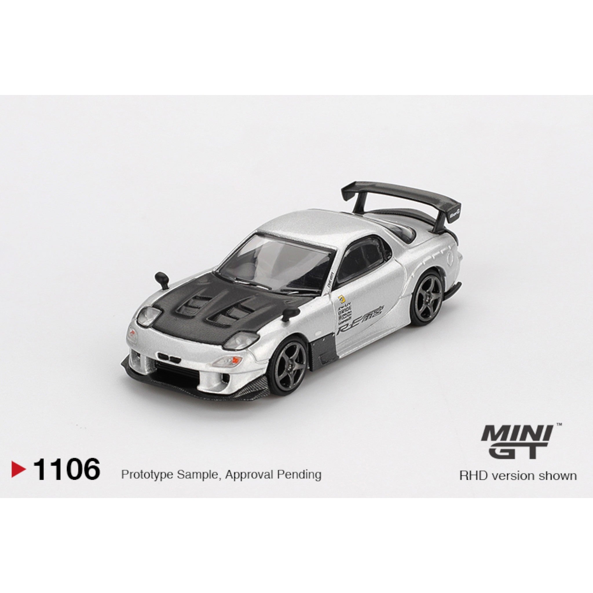 Mini GT - Pre-Order - Mazda RX-7 RE-Amemiya Silver Metallic - MGT01106 (LHD)