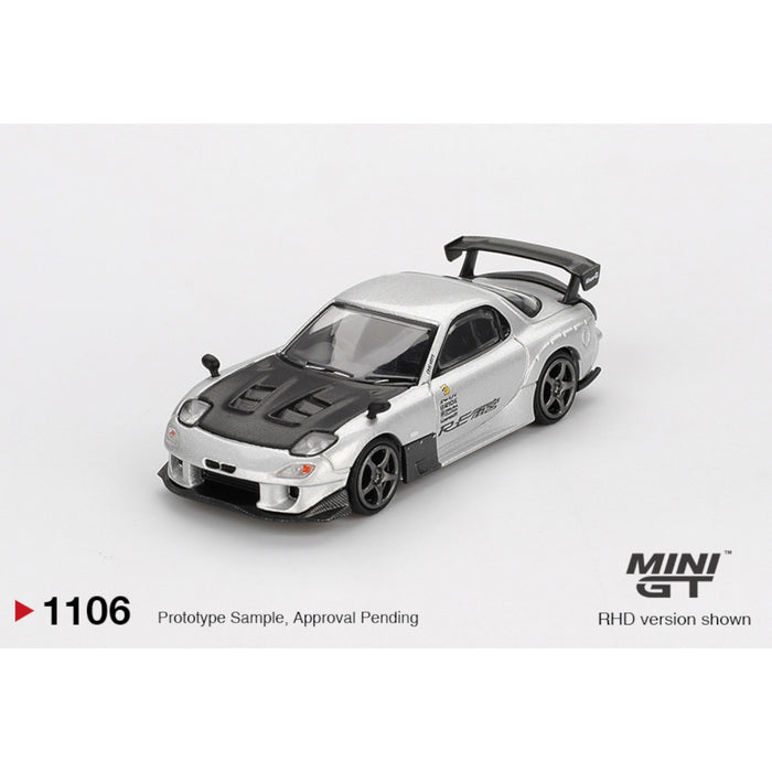Mini GT - Pre-Order - Mazda RX-7 RE-Amemiya Silver Metallic - MGT01106 (LHD)