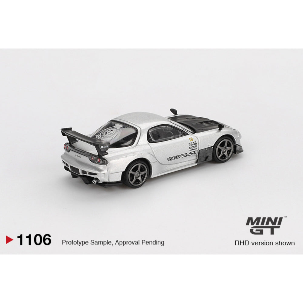 Mini GT - Pre-Order - Mazda RX-7 RE-Amemiya Silver Metallic - MGT01106 (LHD)