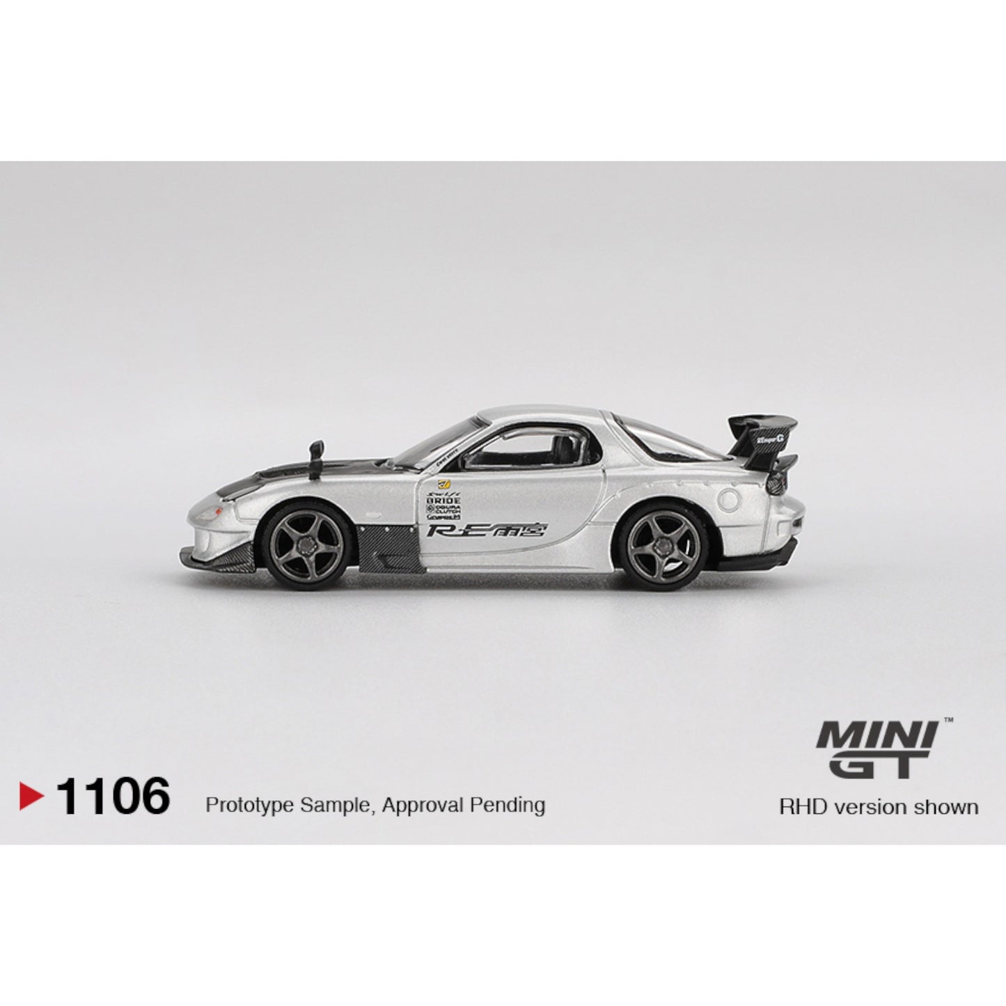 Mini GT - Pre-Order - Mazda RX-7 RE-Amemiya Silver Metallic - MGT01106 (LHD)