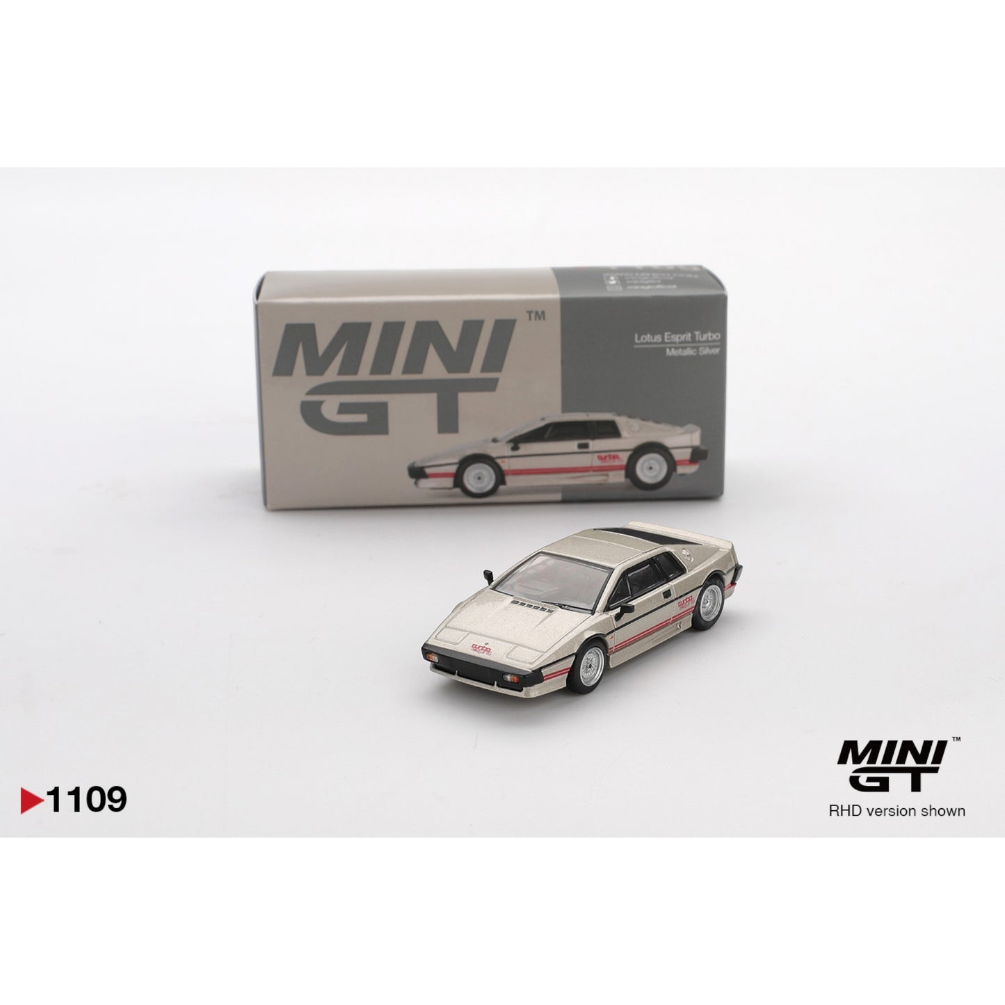 Mini GT - Lotus Esprit Turbo Metallic Silver - MGT01109 (LHD)