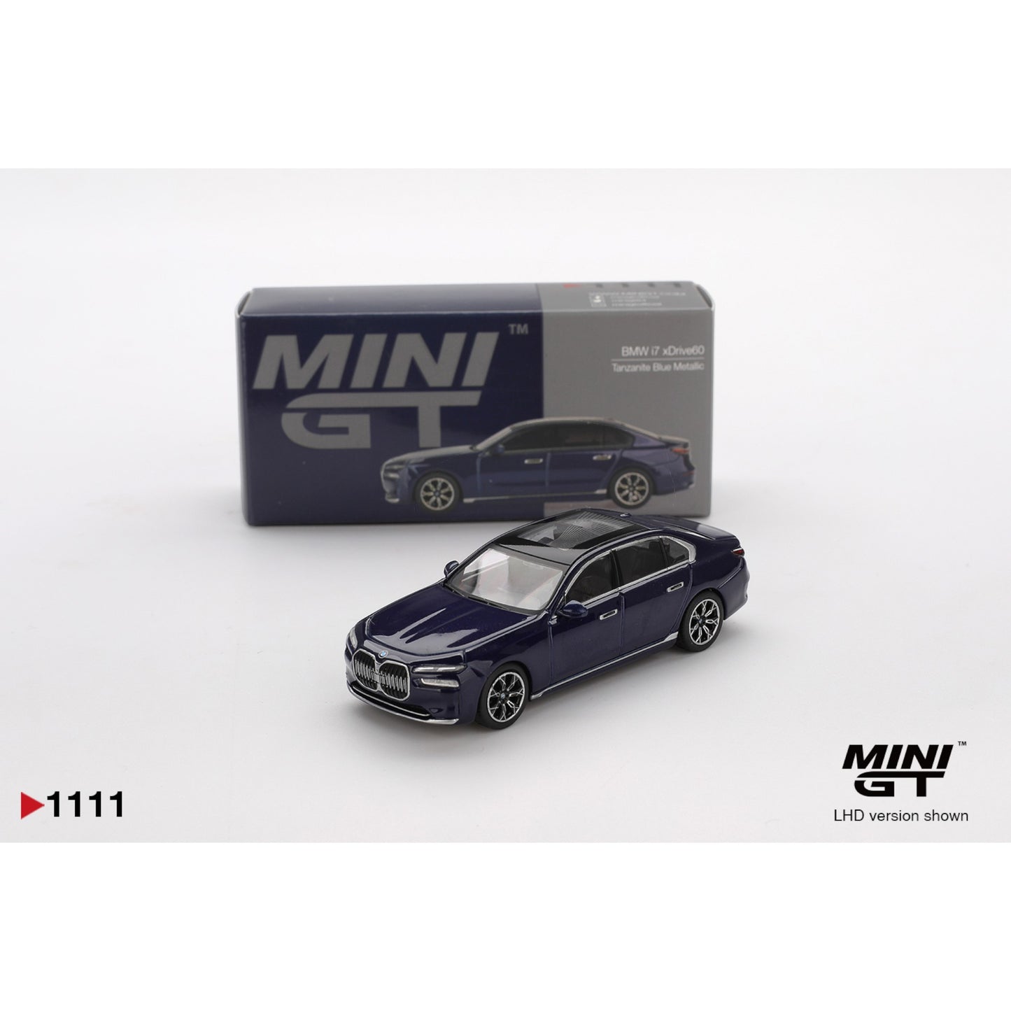 Mini GT - BMW i7 xDrive60 Tanzanite Blue Metallic - MGT01111 (LHD)