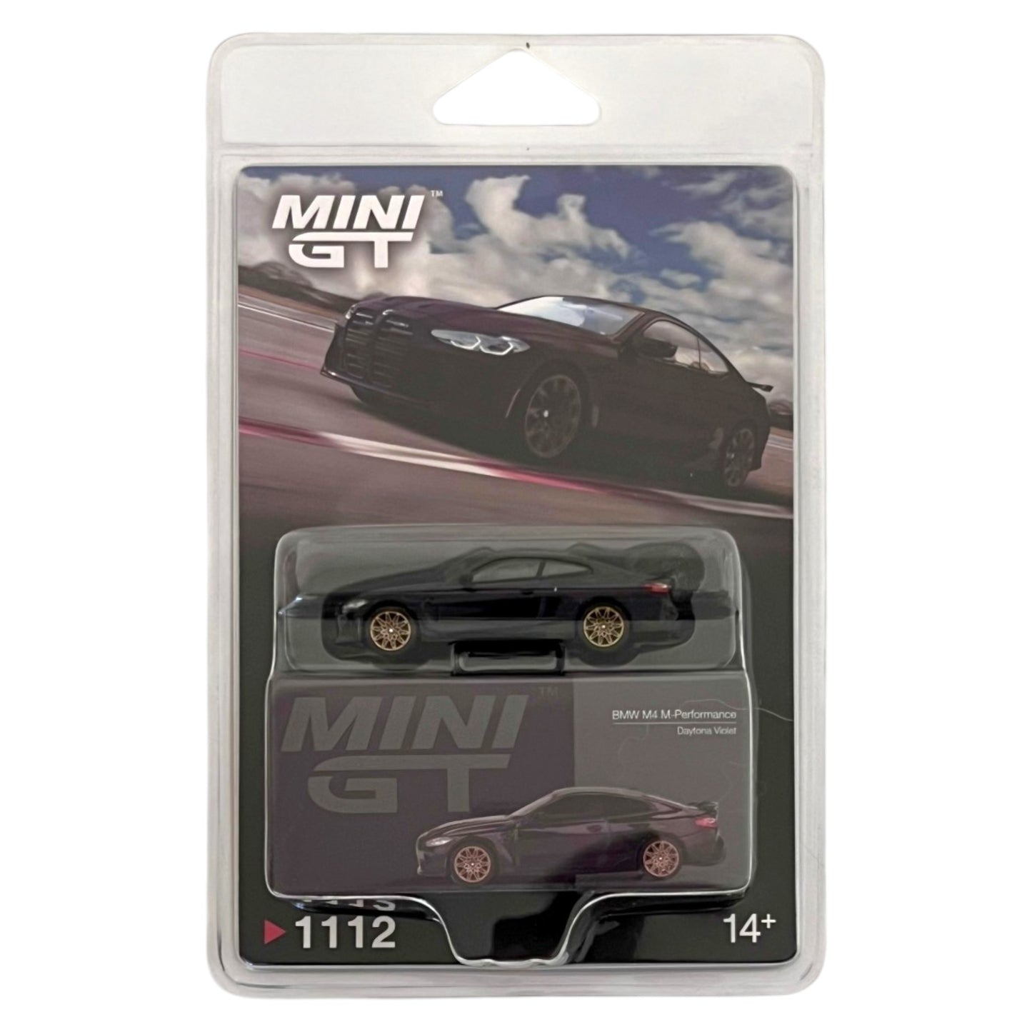 Mini GT - BMW M4 M-Performance (G82) Daytona Violet - MGT01112-BL (LHD)