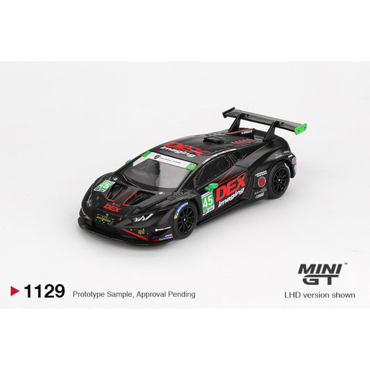Mini GT - Pre-Order - Lamborghini Huracán GT3 EVO2 #45 No.45 DEX Imaging 2024 IMSA Daytona 24 Hrs - MGT01129 (LHD)