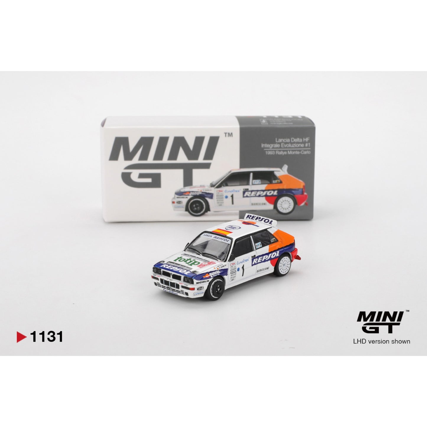 Mini GT - Lancia Delta HF Integrale Evoluzione #1 1993 Rallye Monte-Carlo - MGT01131 (LHD)