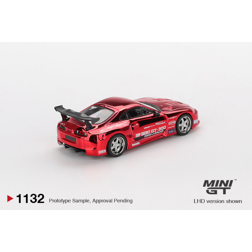 Mini GT - Pre-Order - Toyota Supra (A80) Top Secret GT-300 Top Secret Red Chrome - MGT01132 (LHD)