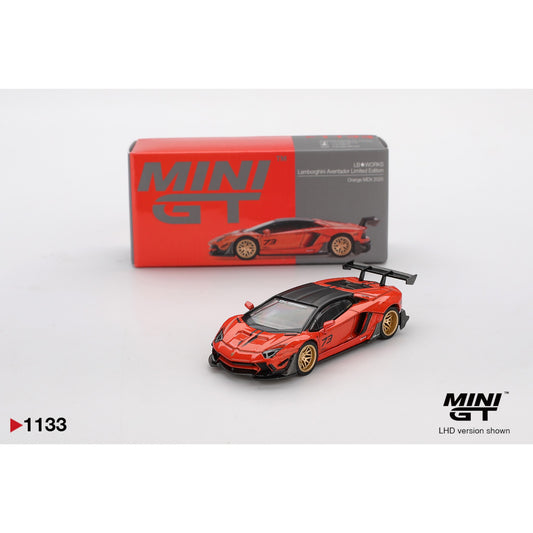 Mini GT - LB★WORKS Lamborghini Aventador Limited Edition Orange MDX 2025 - MGT01133 (RHD)