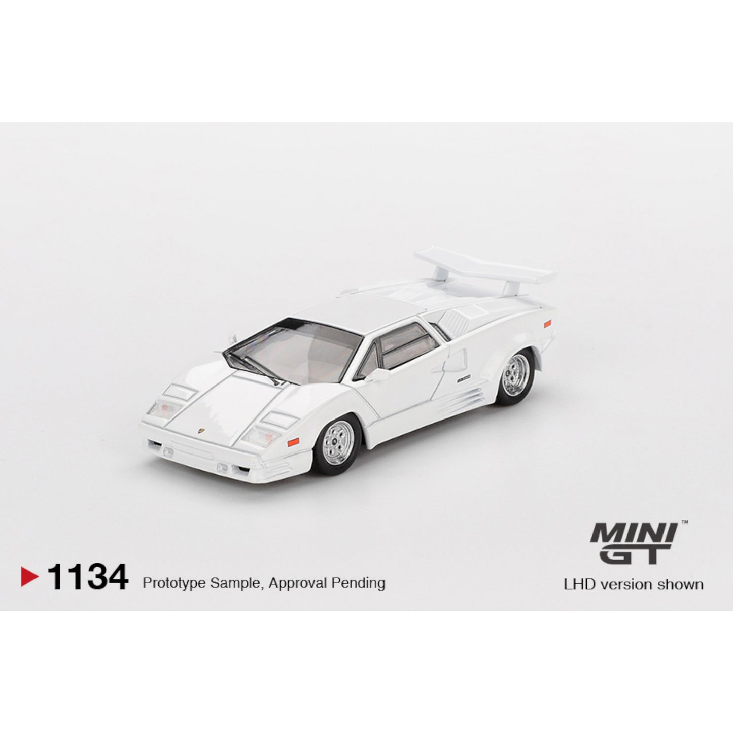 Mini GT - Pre-Order - Lamborghini Countach 25th Anniversary White - MGT01134 (LHD)