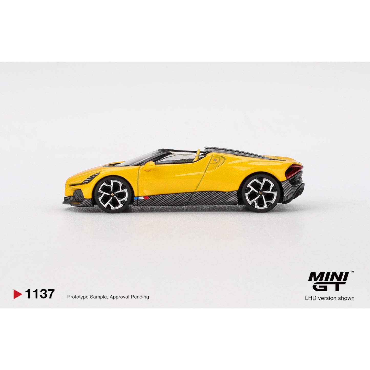 Mini GT - Pre-Order - Bugatti W16 Mistral Yellow - MGT01137 (LHD)