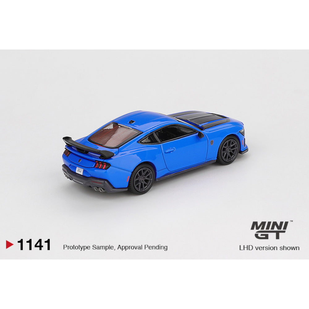 Mini GT - Pre-Order - Ford Mustang Dark Horse 2024 Grabber Blue - MGT01141 (LHD)