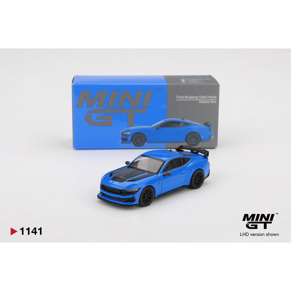 Mini GT - Ford Mustang Dark Horse 2024 Grabber Blue - MGT01141-BL (LHD)