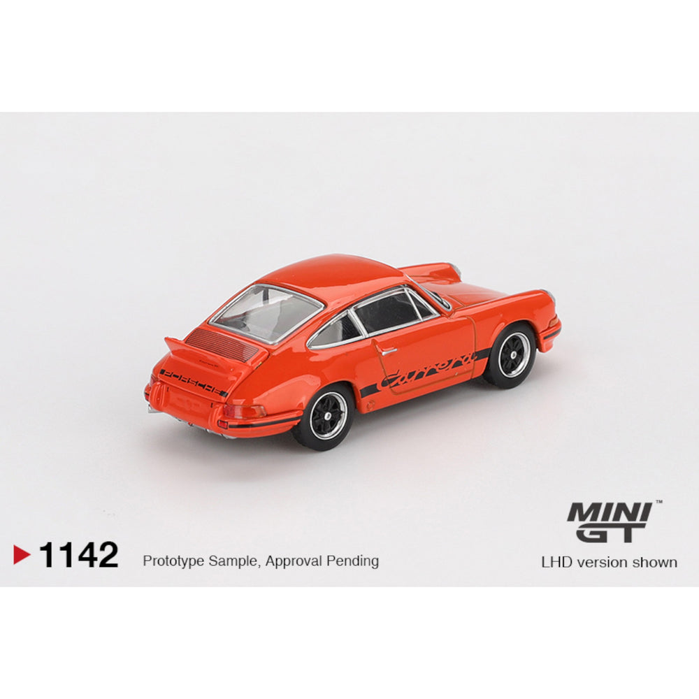 Mini GT - Pre-Order - Porsche 911 Carrera RS 2.7 Tangerine with Black Livery - MGT01142 (LHD)