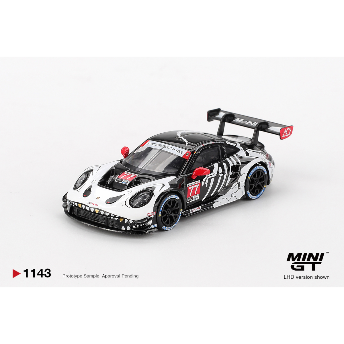 Mini GT - Porsche 911 GT3 R #77 AO Racing 2025 IMSA Petit Le Mans - MGT01143 (LHD)