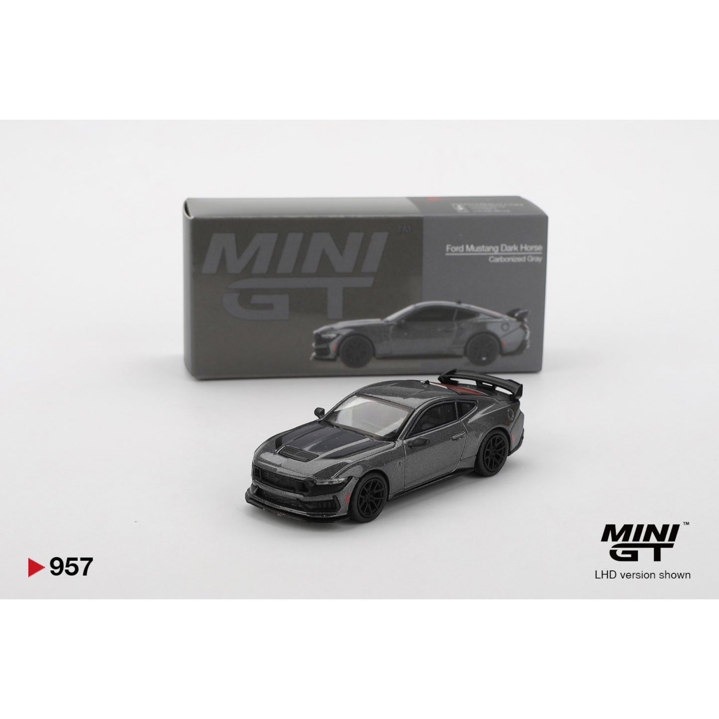 Mini GT - Ford Mustang Dark Horse 2024 Carbonized Gray - MGT00957 (LHD)