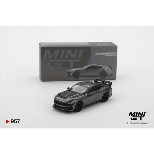 Mini GT - Ford Mustang Dark Horse 2024 Carbonized Gray - MGT00957 (LHD)