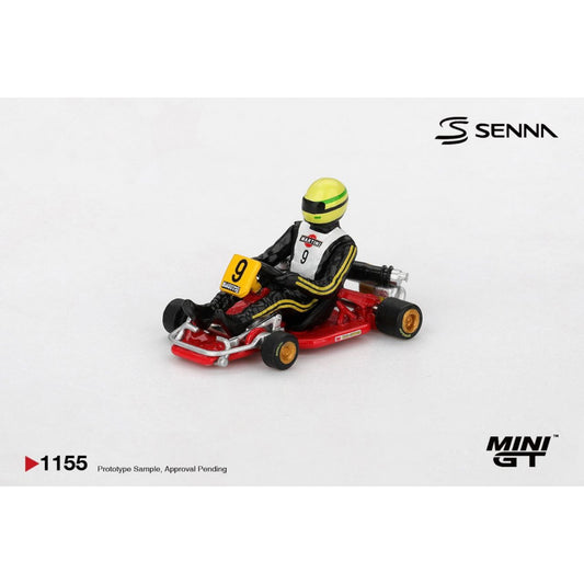 Mini GT - Pre-Order - Ayrton Senna Kart Formula #9 AYRTON SENNA DA SILVA KARTING WORLD CHAMPIONSHIP 1981 - MGT01155