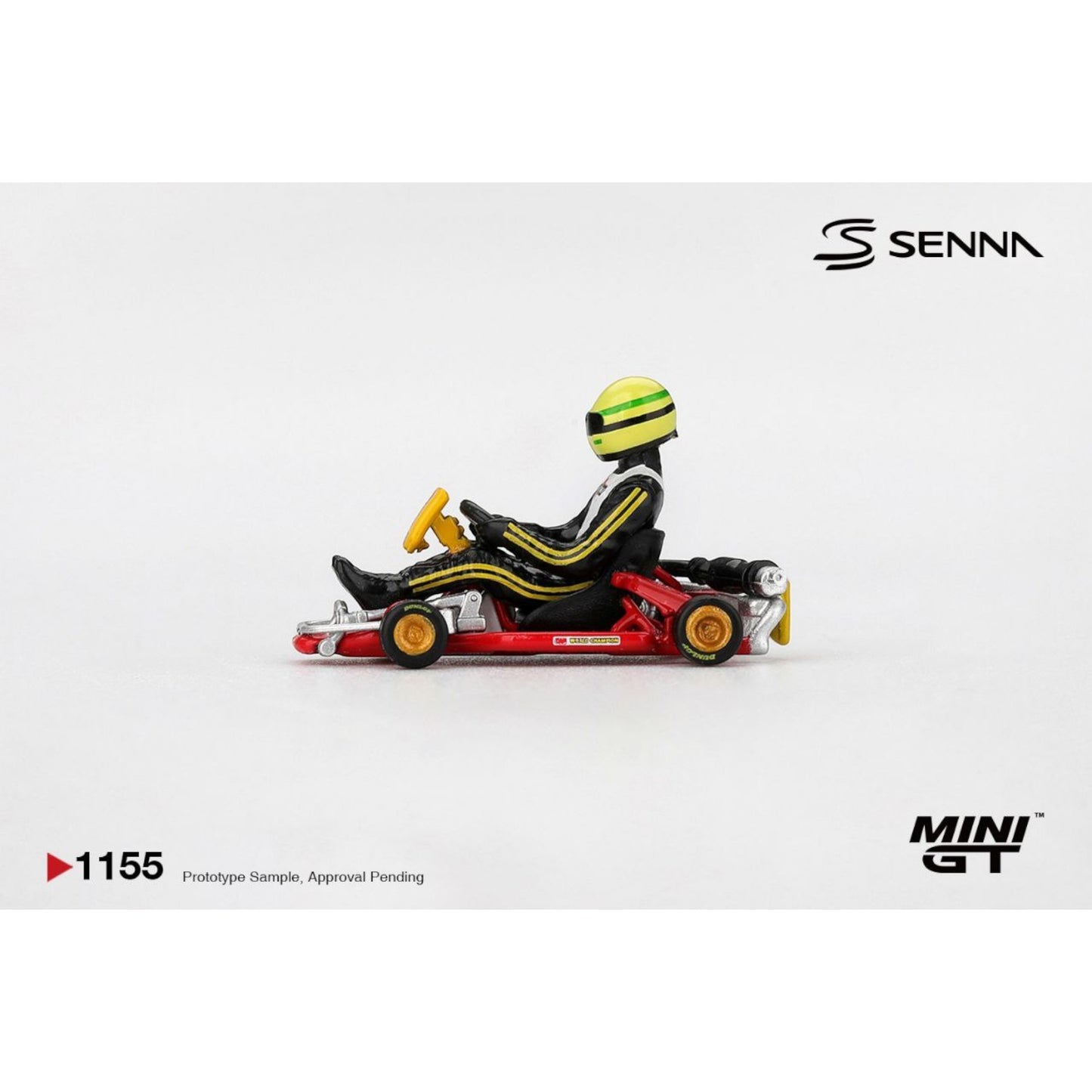 Mini GT - Pre-Order - Ayrton Senna Kart Formula #9 AYRTON SENNA DA SILVA KARTING WORLD CHAMPIONSHIP 1981 - MGT01155