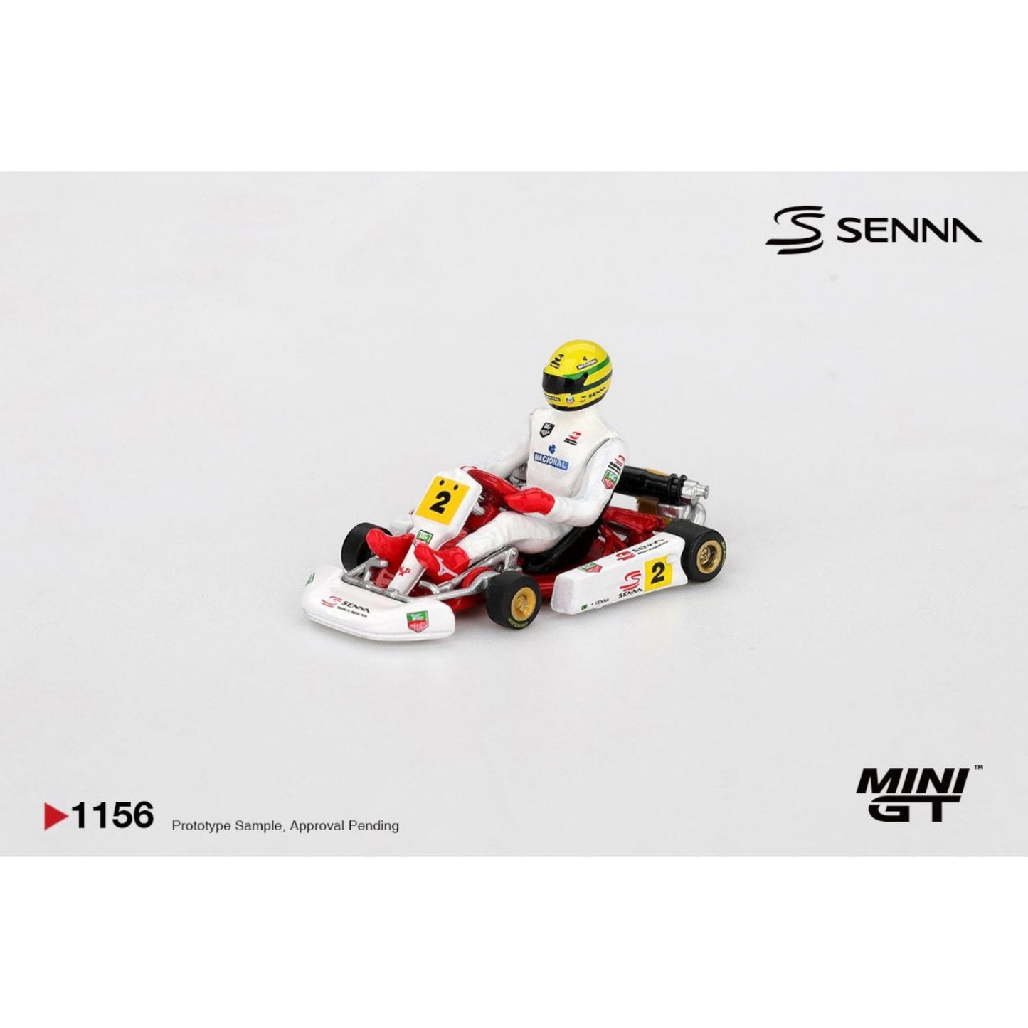 Mini GT - Pre-Order - Ayrton Senna Kart Formula Set - MGT01155 + MGT01156