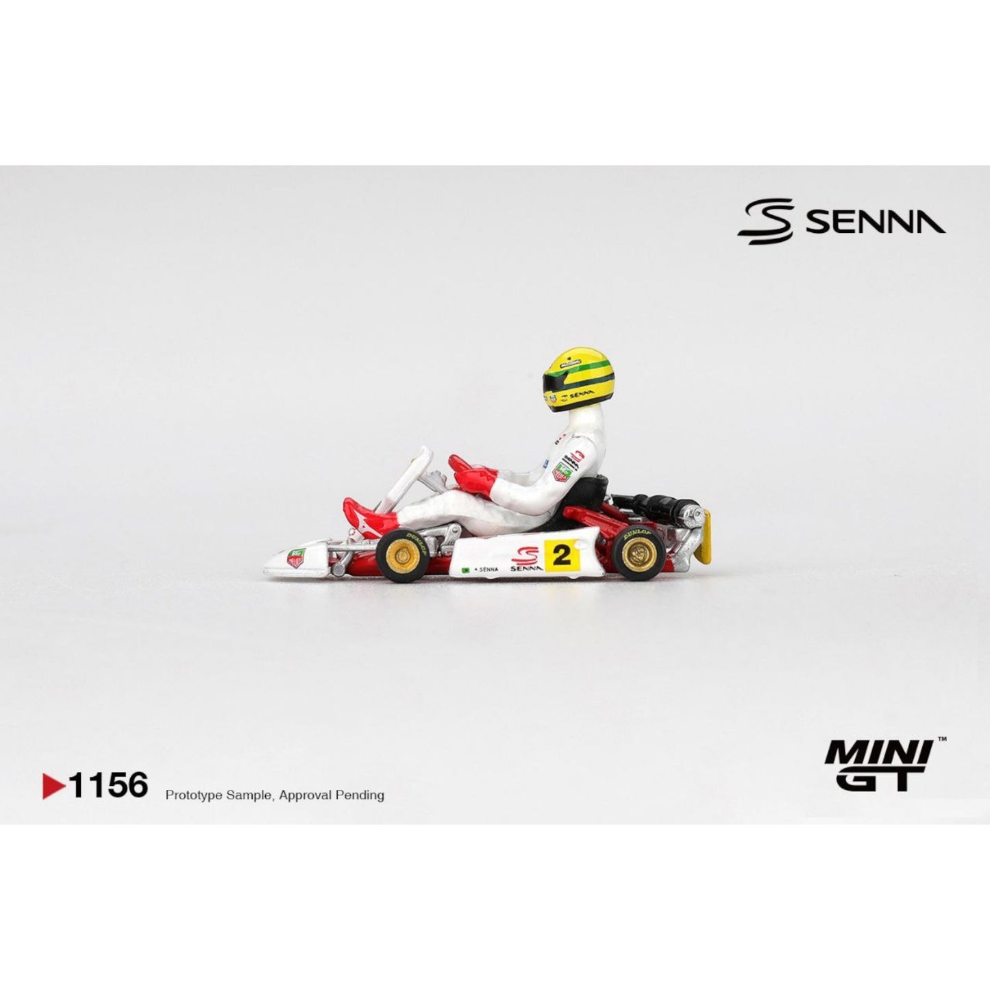 Mini GT - Pre-Order - Ayrton Senna Kart Formula K #2 AYRTON SENNA DA SILVA MASTERS OF PARIS-BERCY 1993 - MGT01156