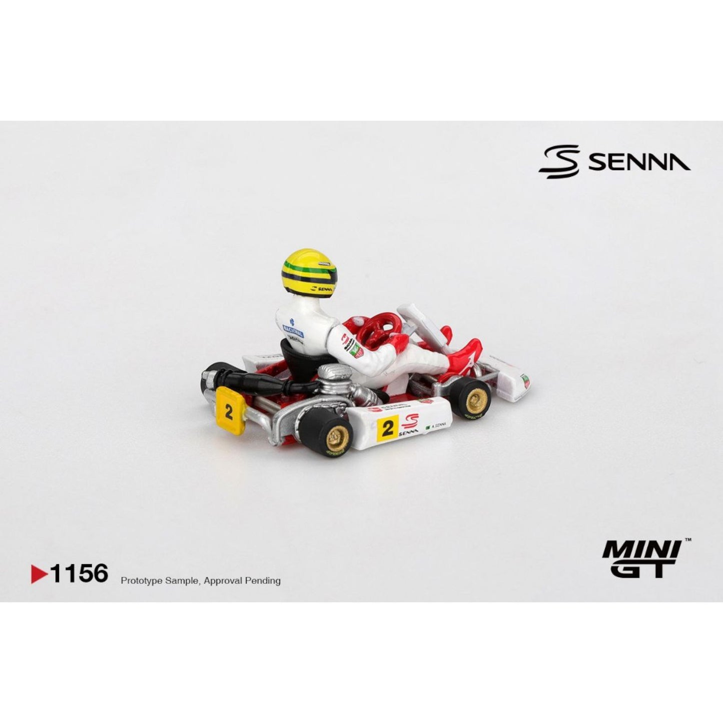 Mini GT - Pre-Order - Ayrton Senna Kart Formula Set - MGT01155 + MGT01156