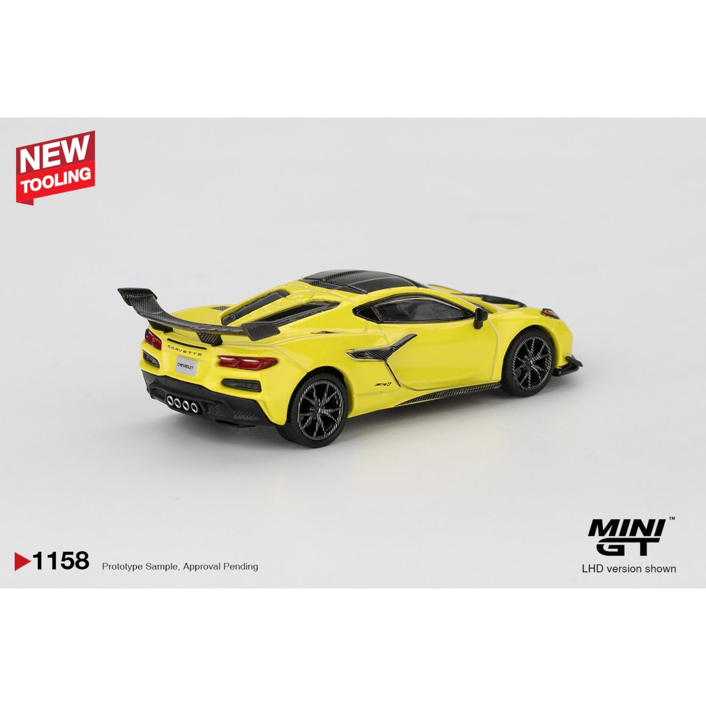 Mini GT - Pre-Order - Chevrolet Corvette ZR1 Accelerate Yellow - MGT01158 (LHD)