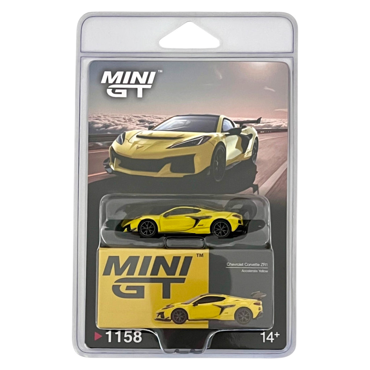Mini GT - Chevrolet Corvette ZR1 Accelerate Yellow - MGT01158-BL (LHD)