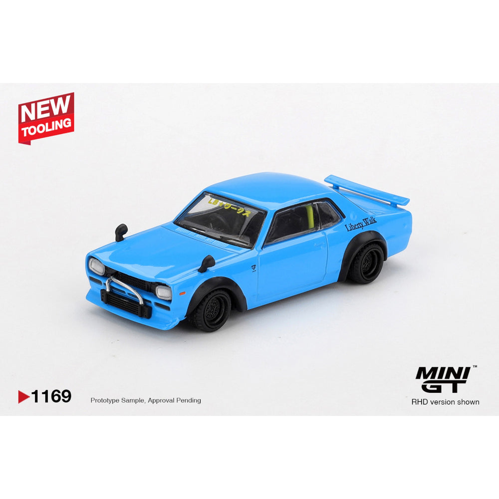 Mini GT - Pre-Order - Nissan LB★Works HAKOSUKA Baby Blue - MGT01169 (RHD)