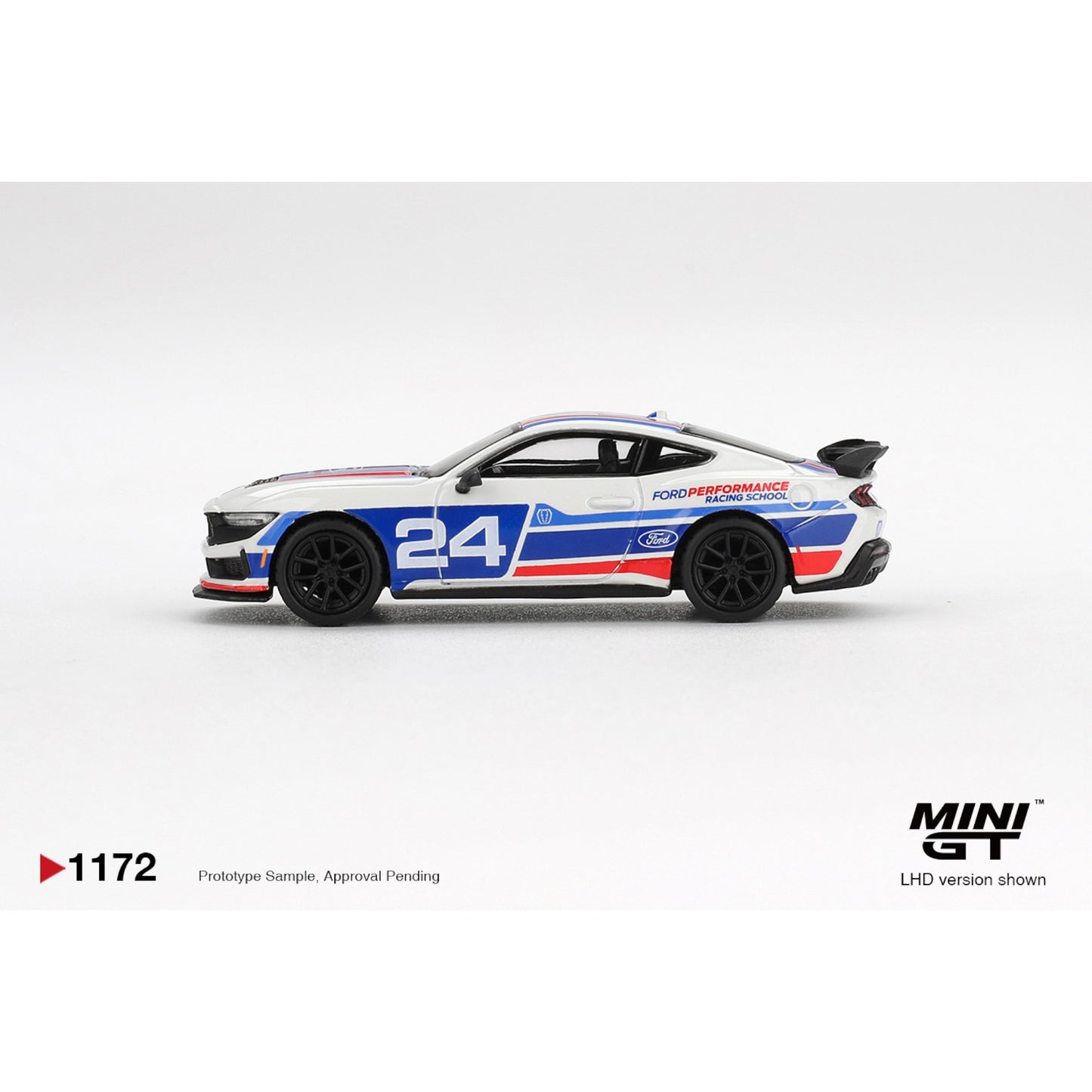 Mini GT - Pre-Order - Ford Mustang Dark Horse #24 Ford Performance Racing School - MGT01172 (LHD)