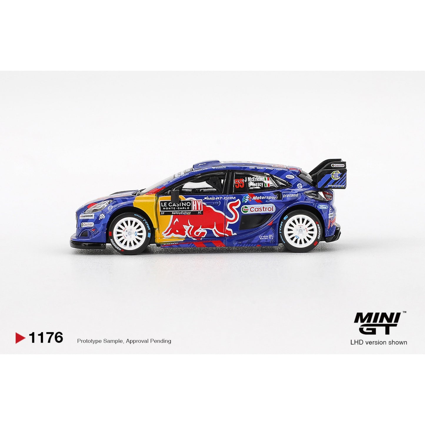 Mini GT - Pre-Order - Ford Puma Rally1 #55 M-Sport Ford WRT 2025 Rally Monte-Carlo - MGT01176 (LHD)