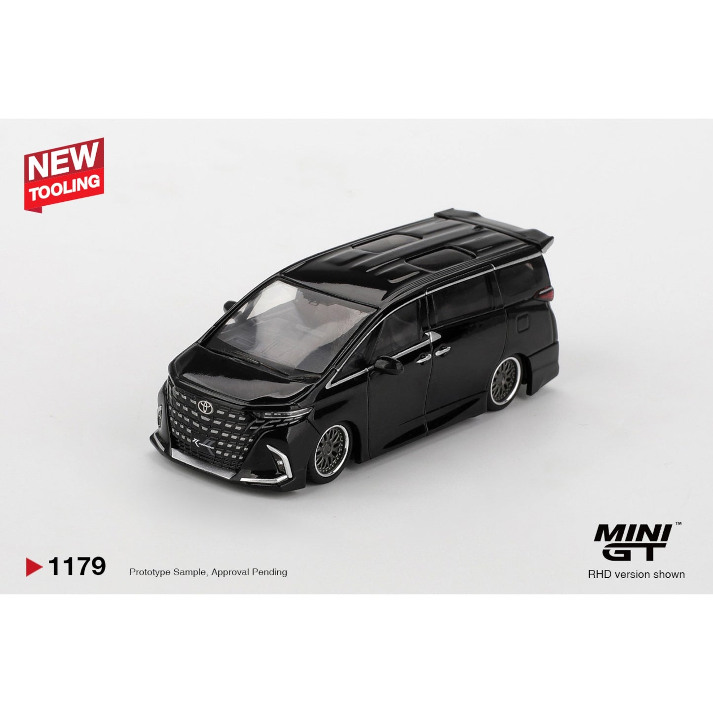 Mini GT - Pre-Order - Toyota Alphard 40 KUHL Black - MGT01179 (LHD)