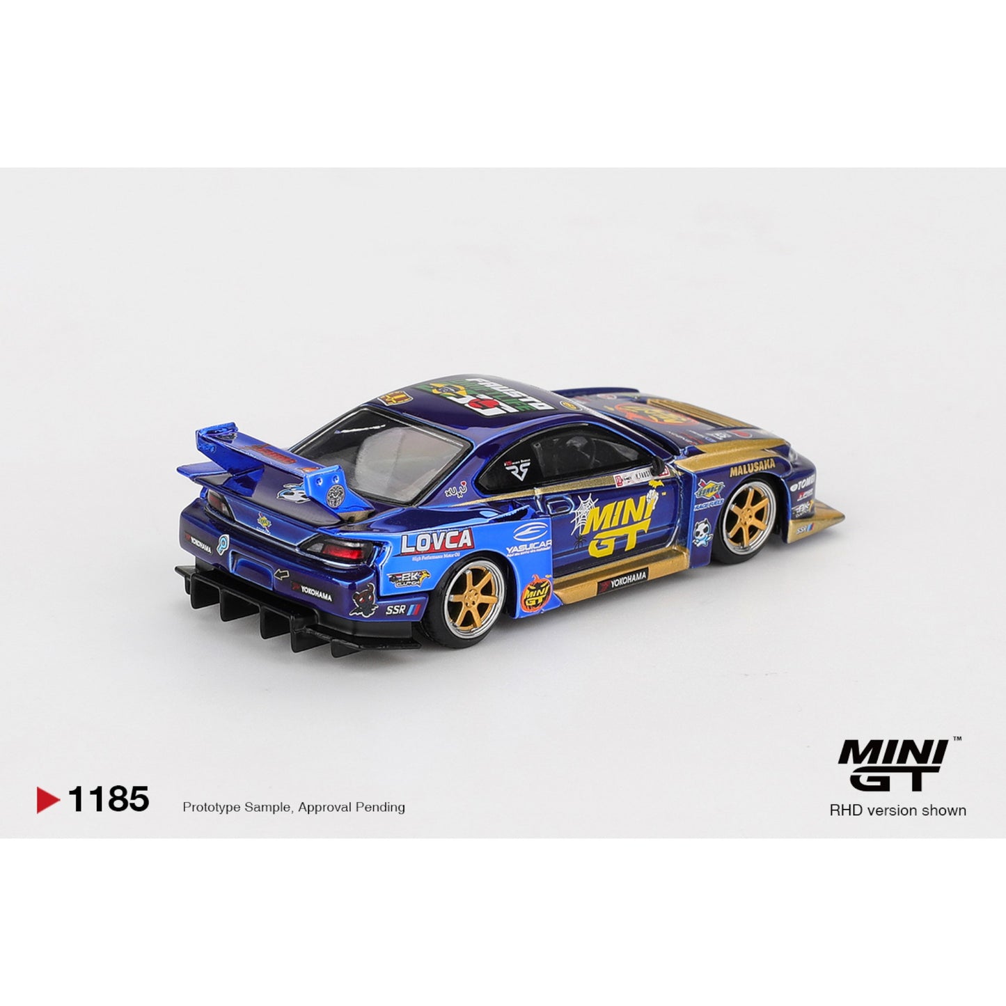 Mini GT - Pre-Order - Nissan LB-Super Silhouette S15 SILVIA #555 Team MINI GT Liberty Walk 2025 Formula Drift Halloween Special - MGT01185