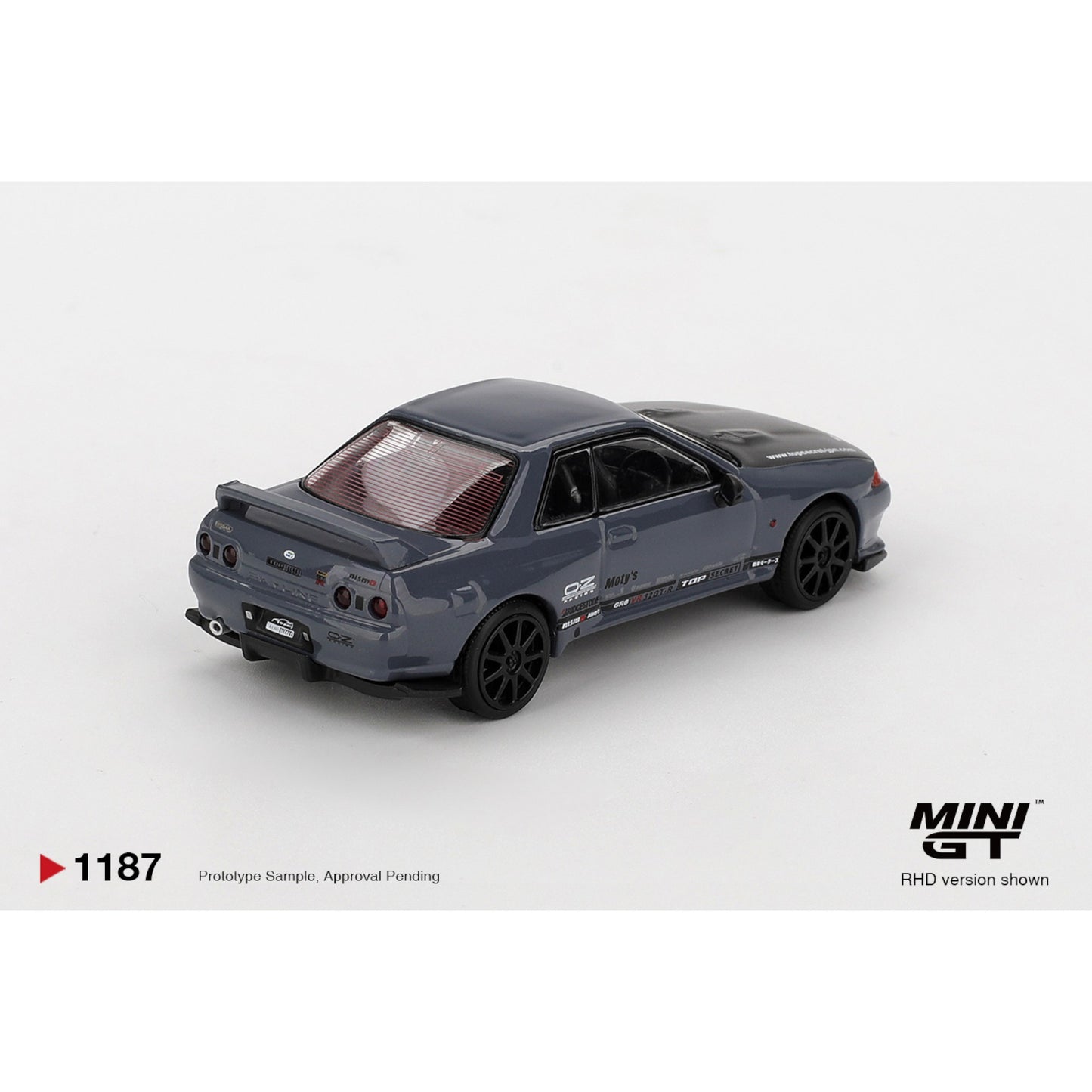 Mini GT - Pre-Order - Nissan Skyline GT-R Top Secret VR32 Stealth Grey - MGT01187 (RHD) (Kopie)