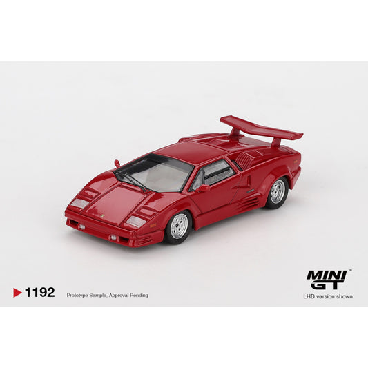 Mini GT - Pre-Order - Lamborghini Countach 25th Anniversary Red - MGT01192 (LHD)