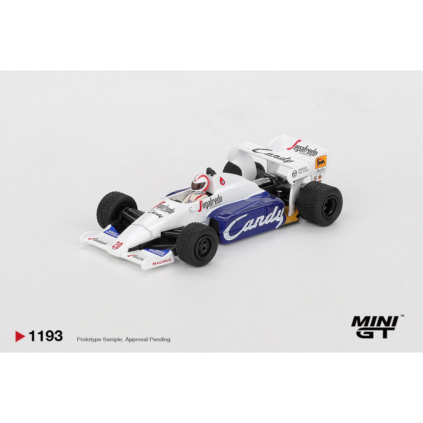 Mini GT - Pre-Order - Toleman TG184 #20 Johnny Cecotto 1984 Monaco Grand Prix - MGT01193 (LHD)