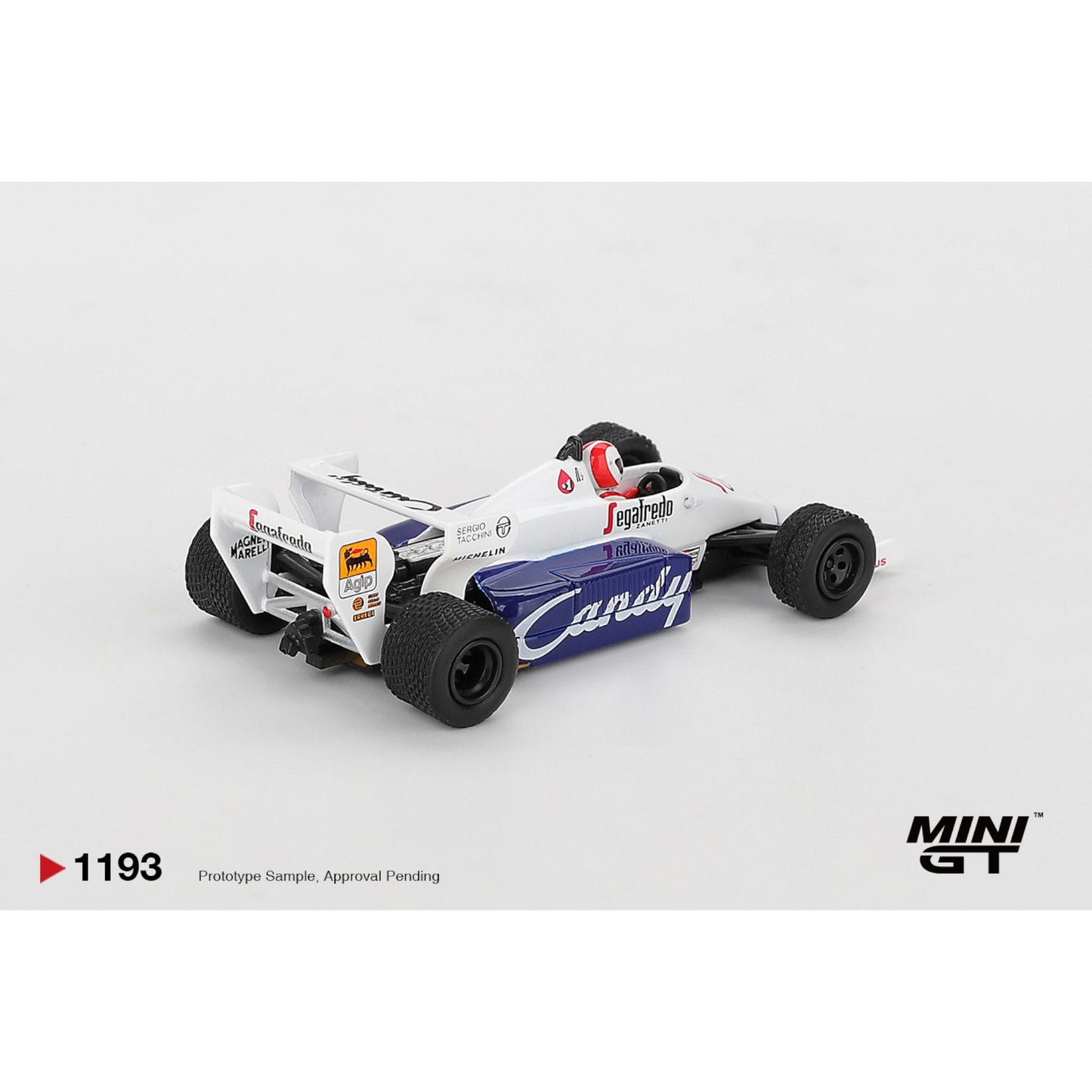 Mini GT - Pre-Order - Toleman TG184 #20 Johnny Cecotto 1984 Monaco Grand Prix - MGT01193 (LHD)