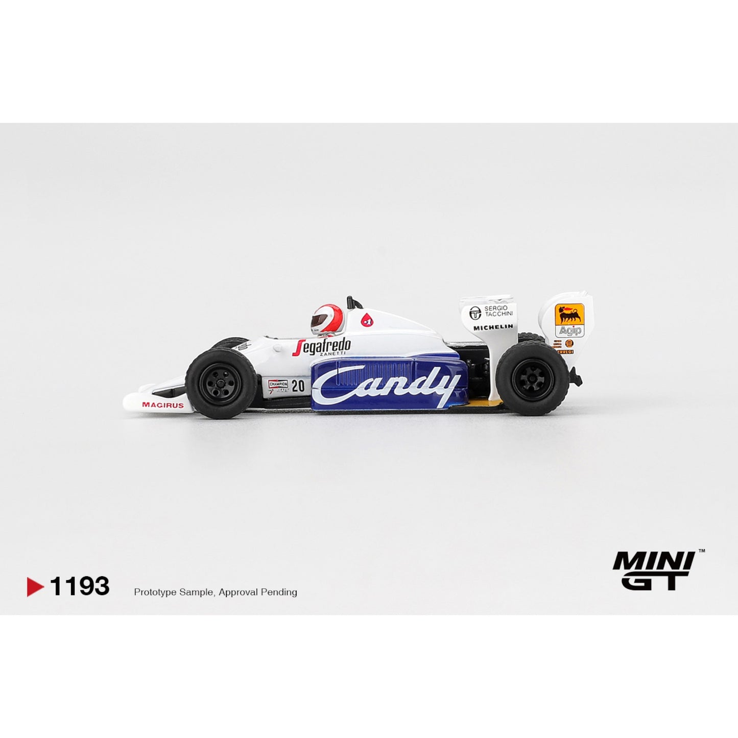 Mini GT - Pre-Order - Toleman TG184 #20 Johnny Cecotto 1984 Monaco Grand Prix - MGT01193 (LHD)