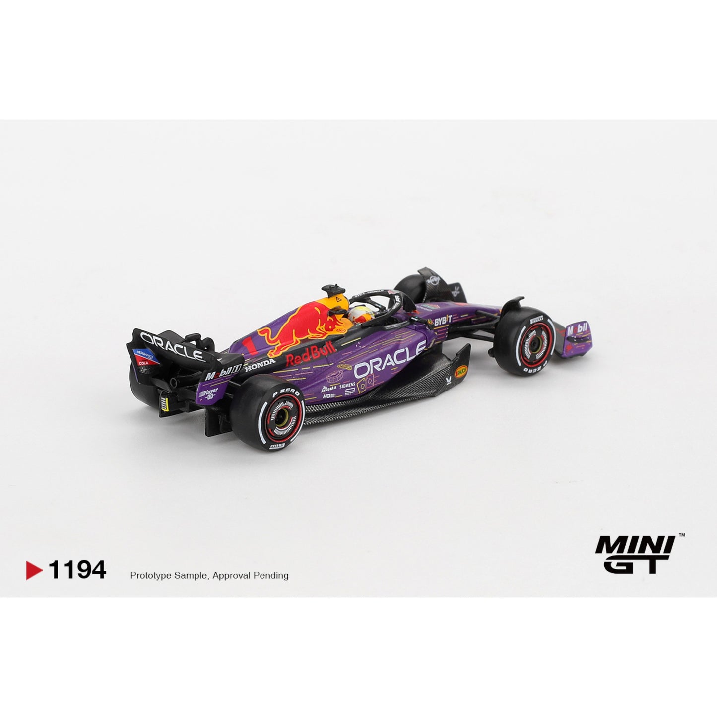 Mini GT - Pre-Order - Oracle Red Bull Racing RB19 #1 Max Verstappen 2023 F1 2023 Las Vegas GP Winner - MGT01194