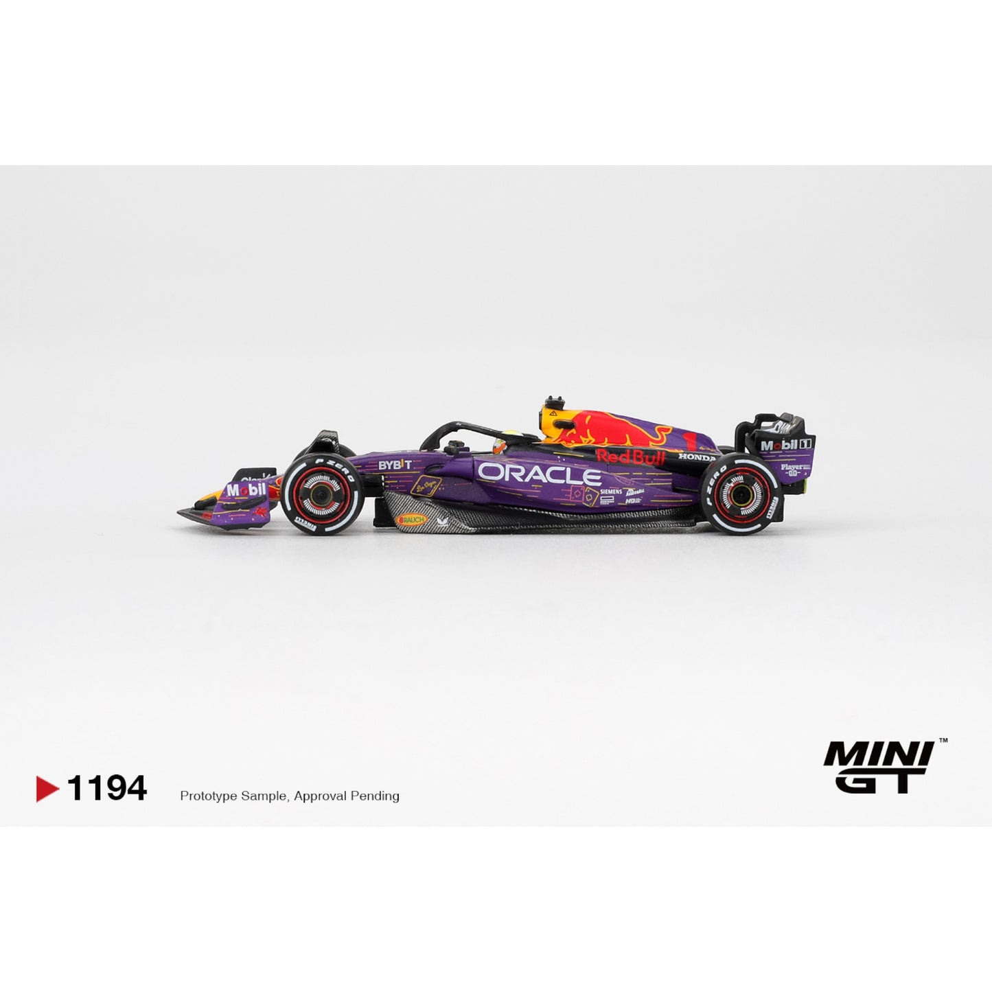 Mini GT - Pre-Order - Oracle Red Bull Racing RB19 #1 Max Verstappen 2023 F1 2023 Las Vegas GP Winner - MGT01194