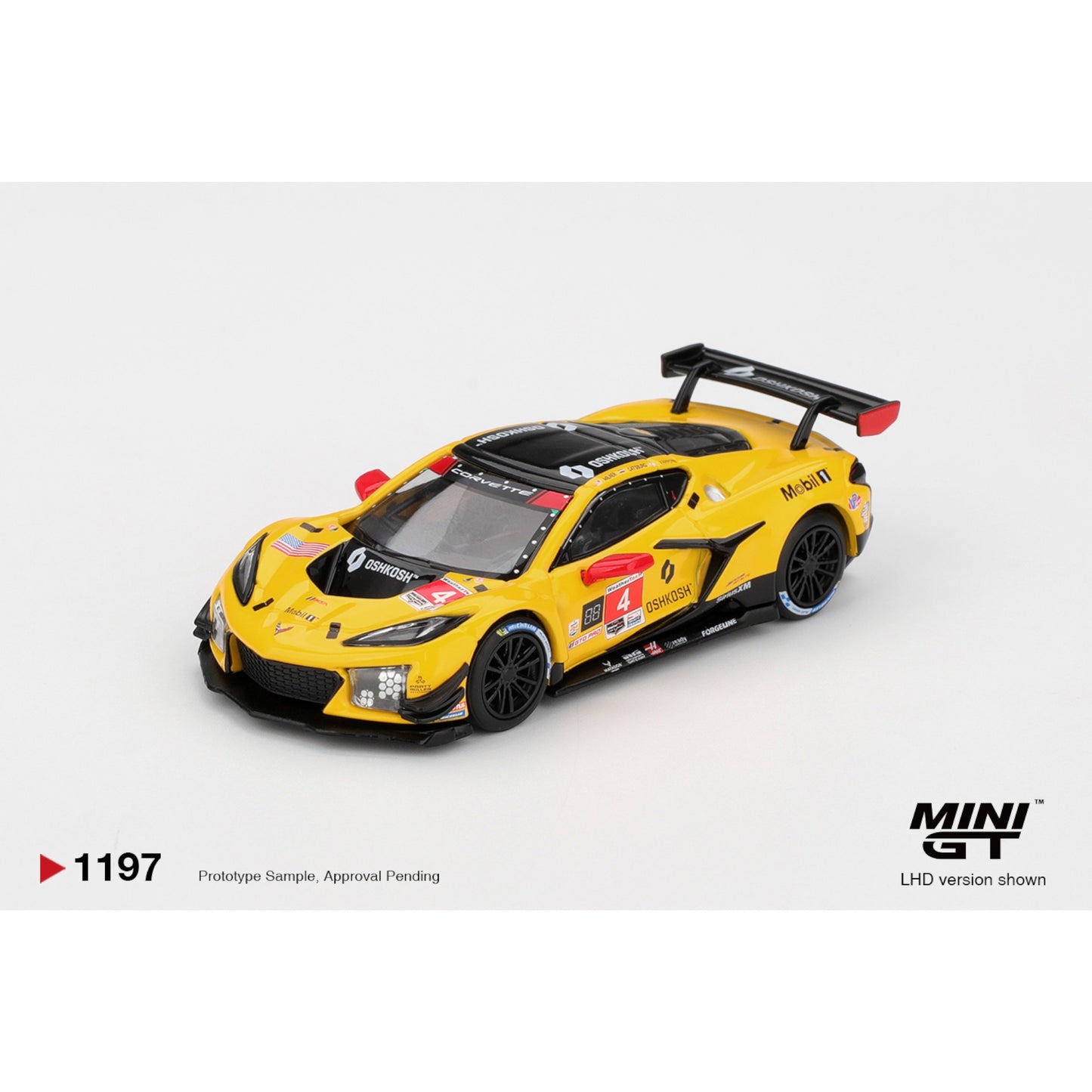 Mini GT - Pre-Order - Chevrolet Corvette Z06 GT3.R #4 Corvette Racing by Pratt Miller Motorsports 2025 IMSA Daytona 24 Hrs - MGT01197 (LHD)