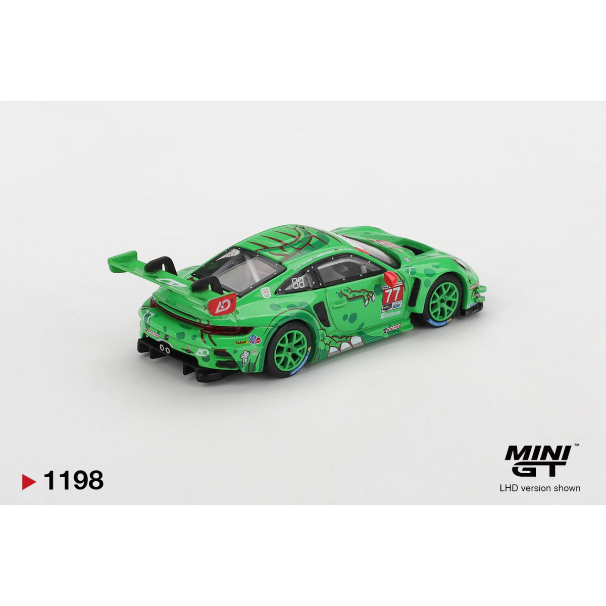 Mini GT - AO Racing IMSA 2024 GTD Pro Champion Set - Rexy & Roxy - MGTS0024 inkl. Rexy Plüsch