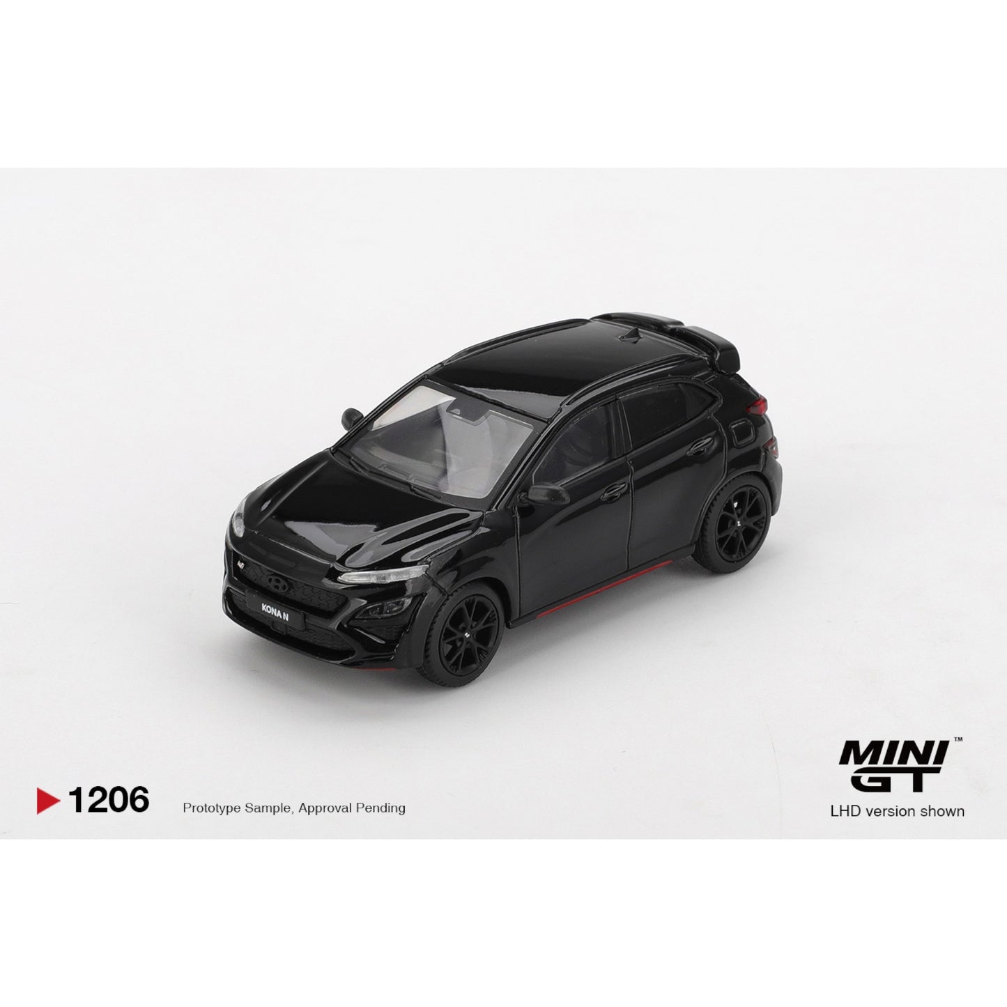 Mini GT - Pre-Order - KR Exclusive - Hyundai KONA N Phantom Black - MGT01206 (LHD)